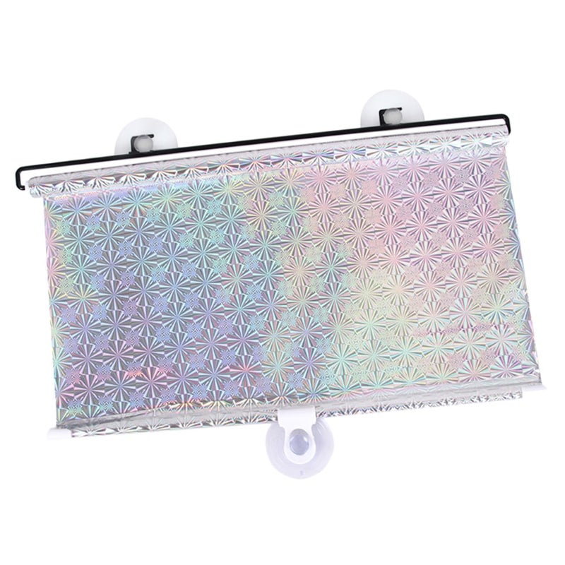 Retractable Car Side Window Sunshade 40x60cm Mesh Fabric for UV Protection Heat Blocking and Privacy - Image 2