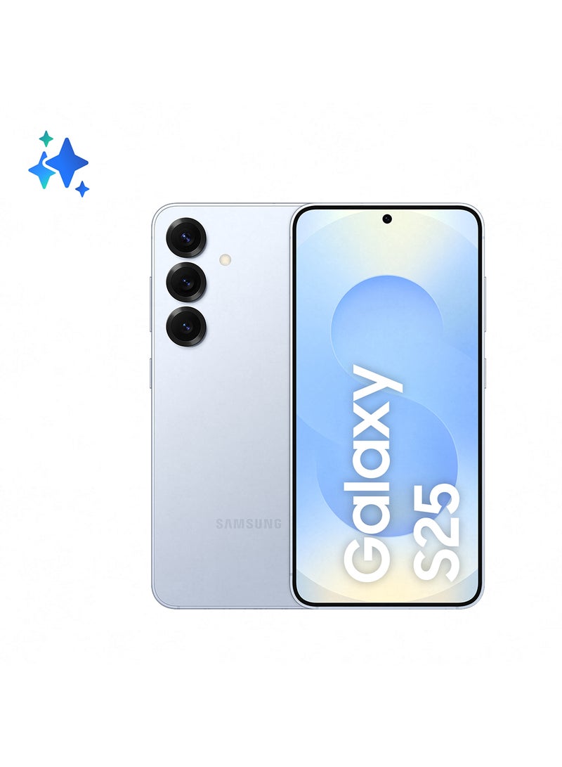 Samsung Galaxy S25 AI Dual SIM Icyblue 12GB RAM 256GB 5G - Middle East Version - Image 1