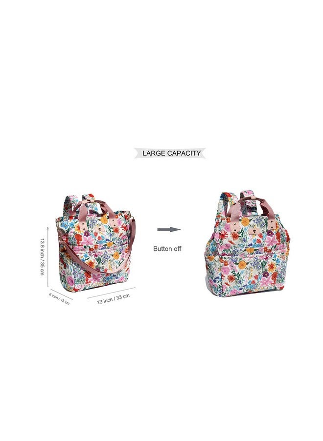 ESVAN ESVAN Diaper Tote Bag Totepack Backpack Crossbody Bag 3 in 1 for Women Laptop Backpack Multifunctional with Insulated Pockets - Image 1