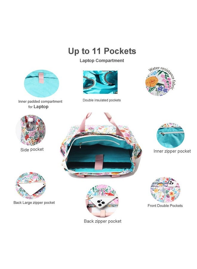 ESVAN ESVAN Diaper Tote Bag Totepack Backpack Crossbody Bag 3 in 1 for Women Laptop Backpack Multifunctional with Insulated Pockets - Image 2