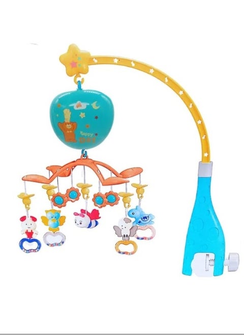 Rotating Attractive Musical Rattle Cot Mobile For Cradle And Bed Jhoomer Assorted