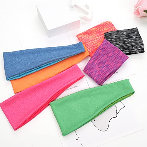 JOYOYO 12 Colors Headbands Breathable Athletic Sweatbands Sports Headband Moisture Wicking Elastic Hairband for Kids Children and Teenagers - Image 4