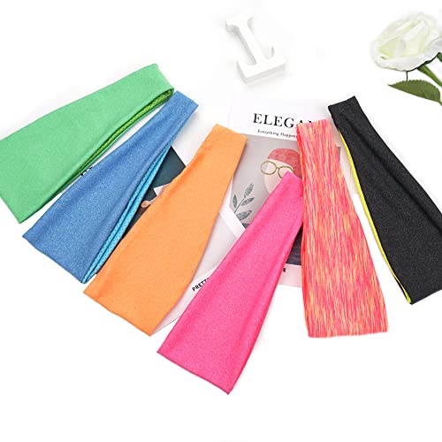 JOYOYO 12 Colors Headbands Breathable Athletic Sweatbands Sports Headband Moisture Wicking Elastic Hairband for Kids Children and Teenagers - Image 5