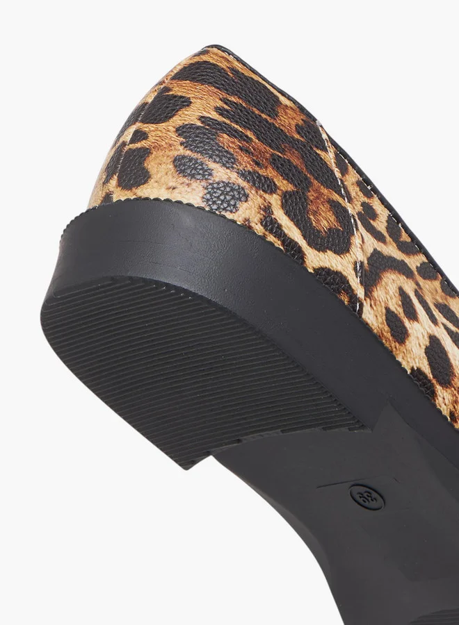 Paprika Women Animal Print Slip-On Loafers