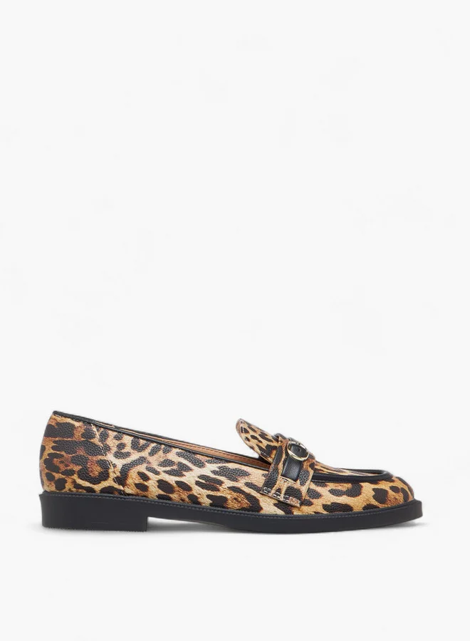 Paprika Women Animal Print Slip-On Loafers
