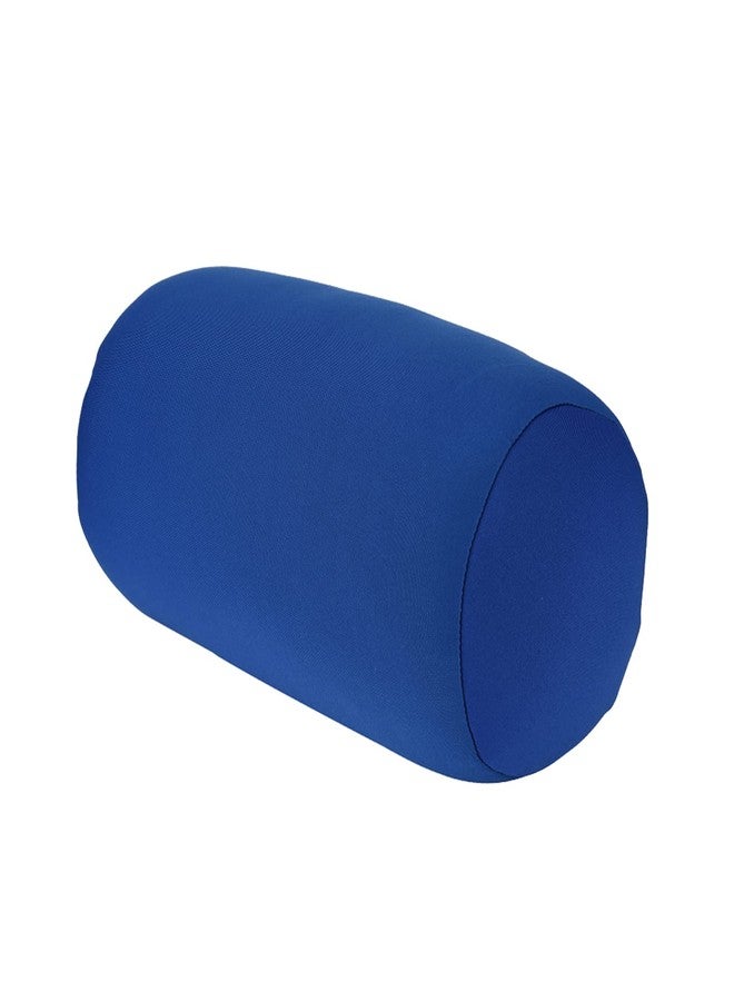 Fdit Pillow Microbead Back Cushion Roll Throw Pillow Travel Home Sleep Neck Micro Mini Support Comfortable for Relaxing Neck Wrist(Blue) - Image 1