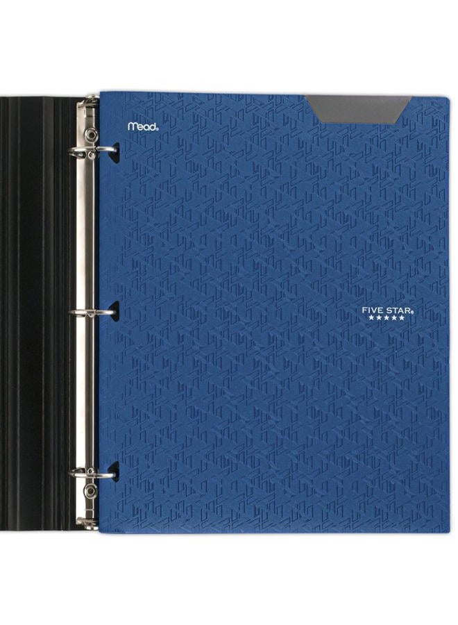 Five Star 2-Pocket Folders, 4 Pack, Plastic Folders with Stay-Put Tabs, Fits 3-Ring Binder, Holds 11” x 8-1/2”, Assorted Colors (38049) - Image 4