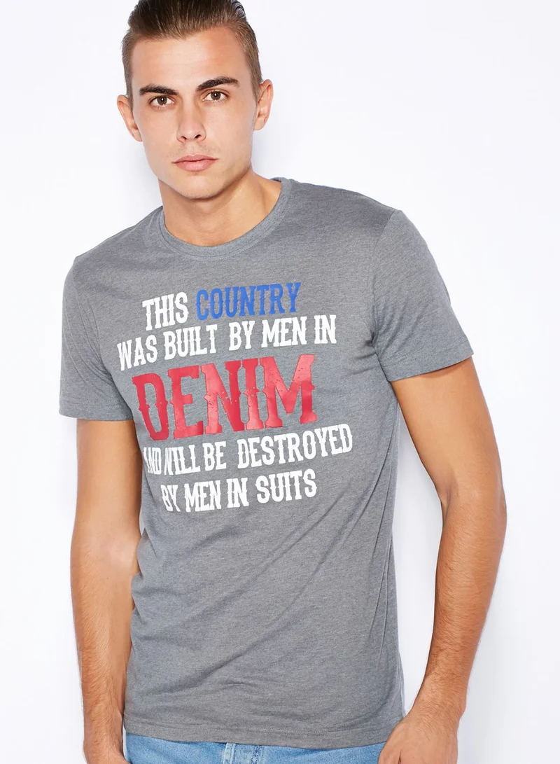 !Solid Shawn Printed T-Shirt
