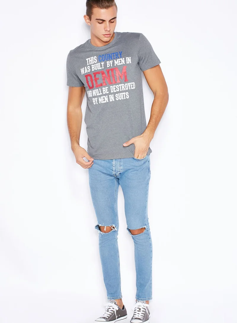 !Solid Shawn Printed T-Shirt