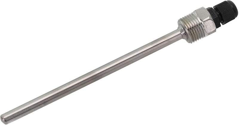 304 فولاذ مقاوم للصدأ غمد حراري G1 2 خيط BSP 6 مم قطر داخلي 8 مم قطر خارجي لأنبوب المستشعر 30-200 مم طول - Image 2