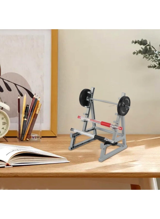 Bukela Barbell Rack Pen Holder, Squat Rack Pen Holder for Fitness Enthusiasts and Weightlifting Fans, Gym Theme Decorations Gift, Fun Desk Accessories (As Shown) - Image 5