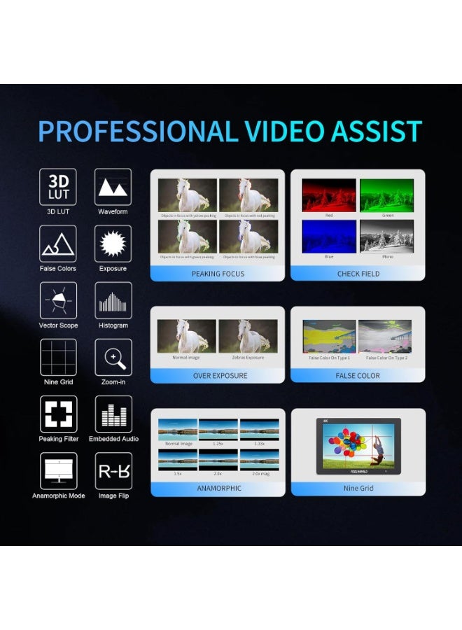 فيل وورلد وورلد تي ٧ بلس ٧ - إتش دي إم آي بدقة ٤ كي مراقب مجال الكاميرا - Image 3