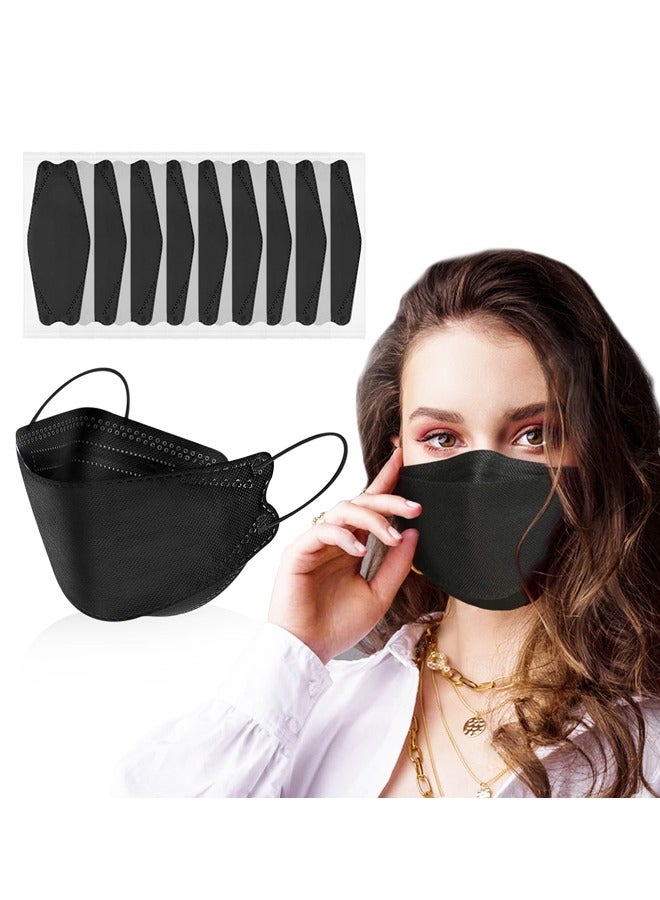 20pcs mask,Disposable Black Masks,Highly Elastic Ear Straps,Breathable Comfort,Suitable Men Women Daily use - Image 1