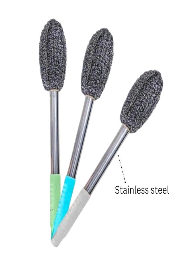 JAY EMPIRE Steel Bottle Cleaner Brush with Long Handle, Kitchen Accessories for Narrow Neck Containers, Glassware, Multipurpose Household Brush Pack 1 - Image 5