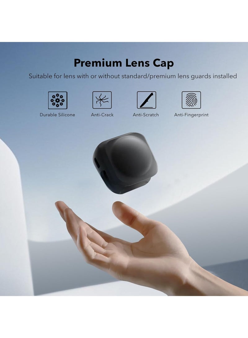 4 in 1 Accessories Bag for Insta360 X5/Insta360 X4, Portable PU Carrying Case for Intsa360 X5/X4, Tempered Glass Screen Protectors , Lens Cap Cover, Protective Storage Case for Insta 360 X5 Accessories  - Image 5