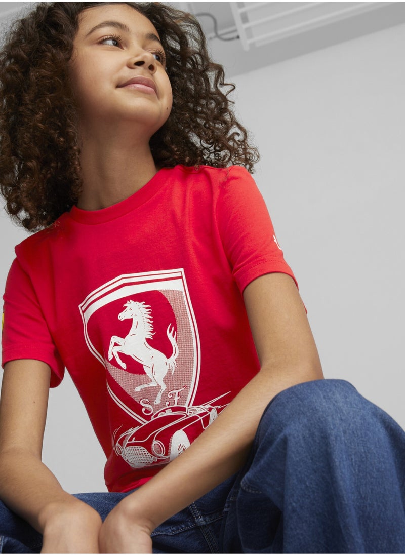 بوما - تيشرت Scuderia Ferrari Race للشباب - Image 1