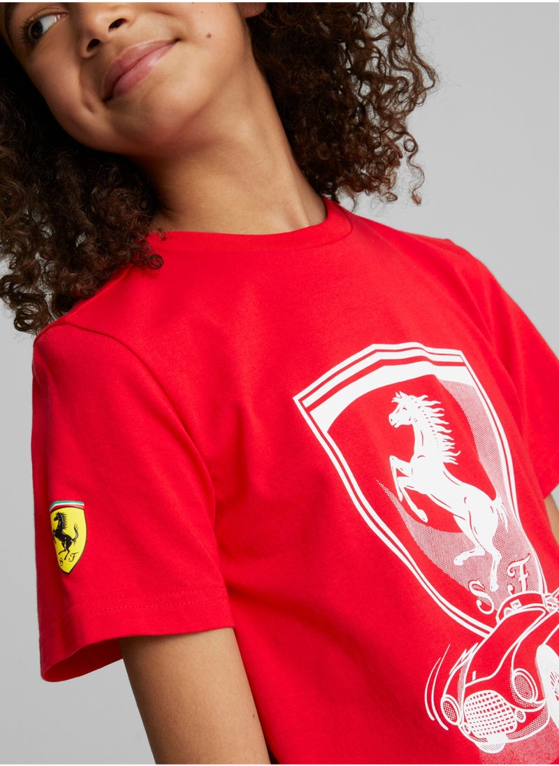 بوما - تيشرت Scuderia Ferrari Race للشباب - Image 1