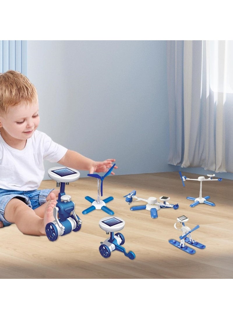 Huitich 6-in-1 Solar Powered Robot Kit Blue  - Image 3