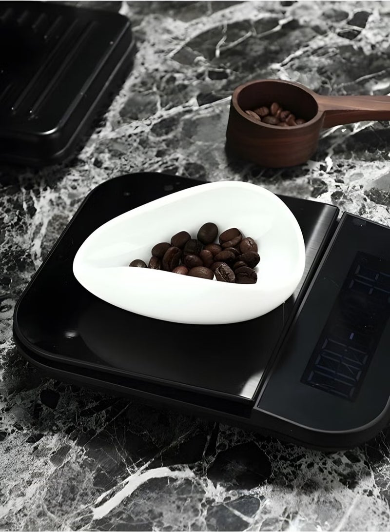 LUXJIA Coffee Bean Weighing Tray, Distilled Coffee V60 Dish Utensils, Kitchen Tools & Gadgets (10✕7.5✕3.5cm) - Image 5