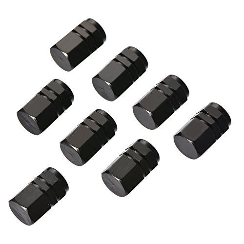 eBoot 8 x Hexagonal Shape Valve Caps (Black) - Image 3