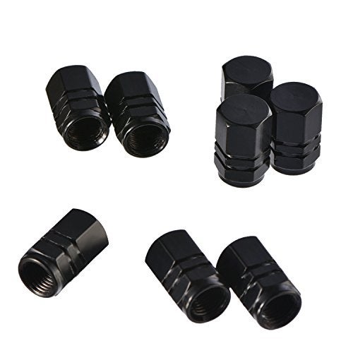 eBoot 8 x Hexagonal Shape Valve Caps (Black) - Image 5