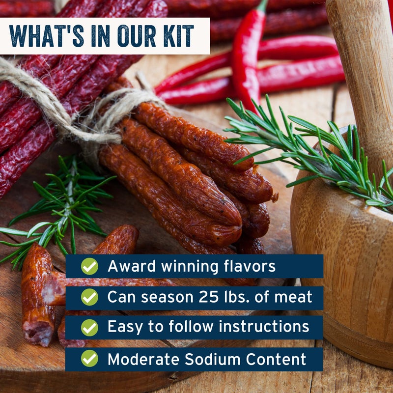 PS Seasoning German Style Sausage Kit - Includes Sausage Seasoning Mix and Casings for up to 25 lbs of Meat - Easy to Use, Complete with Instructions, For Pork, Beef, Venison, Wild Game - Image 3