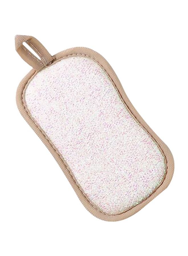Loquat Cotton Scouring Pad Beige/Grey 16.5x9.5cm - Image 1