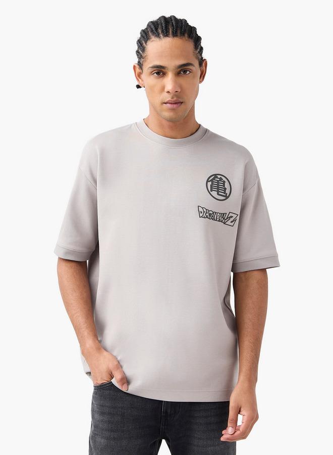 SP Characters Dragon Ball Z Print Crew Neck T-shirt with Short Sleeves - Image 3