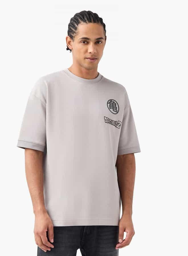 SP Characters Dragon Ball Z Print Crew Neck T-shirt with Short Sleeves - Image 4