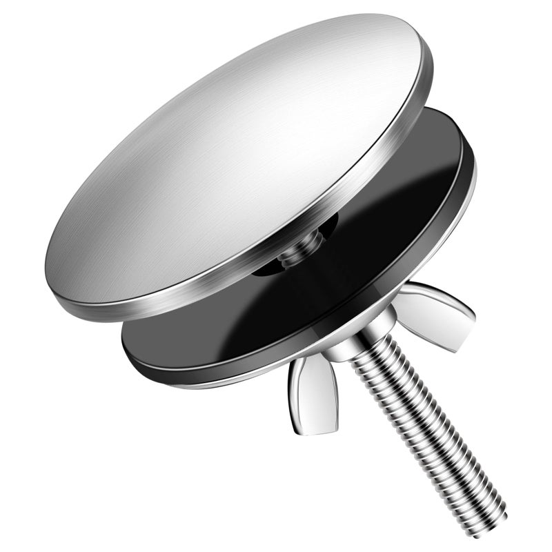 Leifide 2 Inch Kitchen Sink Hole Cover Faucet Stainless Steel Kitchen Sink Tap Hole Plate Stopper Cover Blanking Metal Plug(Brushed Stainless Steel) - Image 1