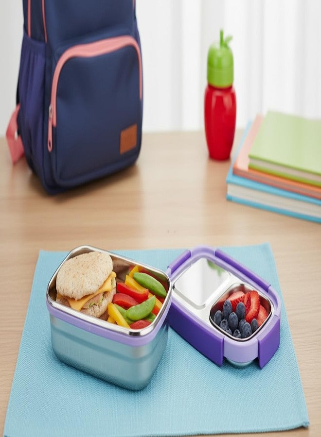 Gcrox Shine Stainless Steel Airtight Leak-Proof Lunch Box for Office, School, Picnic - 900ml - Color May Vary - Image 5