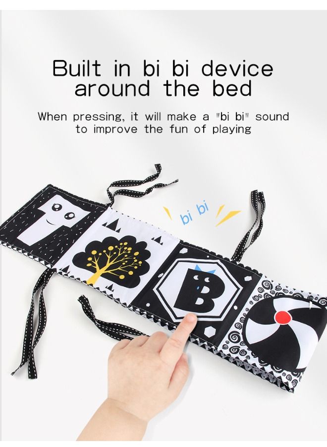 Nontoxic Fabric Cloth High Contrast Foldable Educational Activity Cloth Soft Book Perfect For Infants Boys And Girls Early Education - Image 2