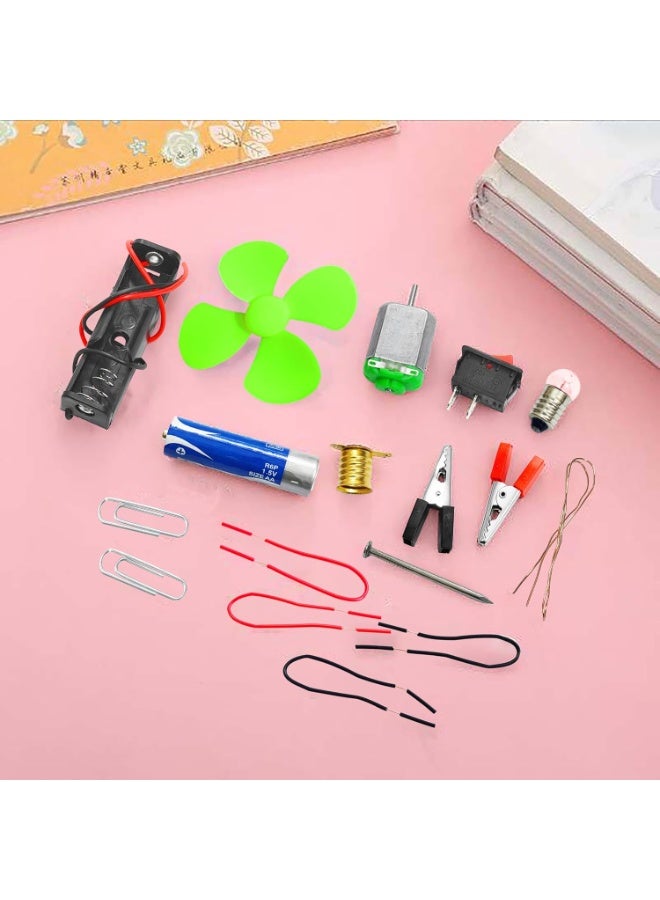 Educational Electric Circuit Toy Set for Kids – DIY Science Experiment Kit with Motor Fan & Light Bulb – STEM Physics Learning Kit for School Projects – Safe & Interactive Engineering Toy - Image 3