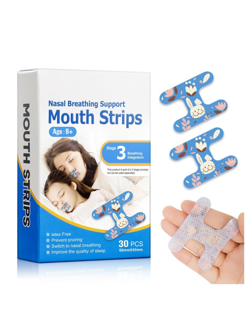 SYOSI 30PCS Mouth Tape for Sleeping for Less Breathing Snoring Relief, Gentle for Better Nose Improved Develops Nasal Habitits - Image 1