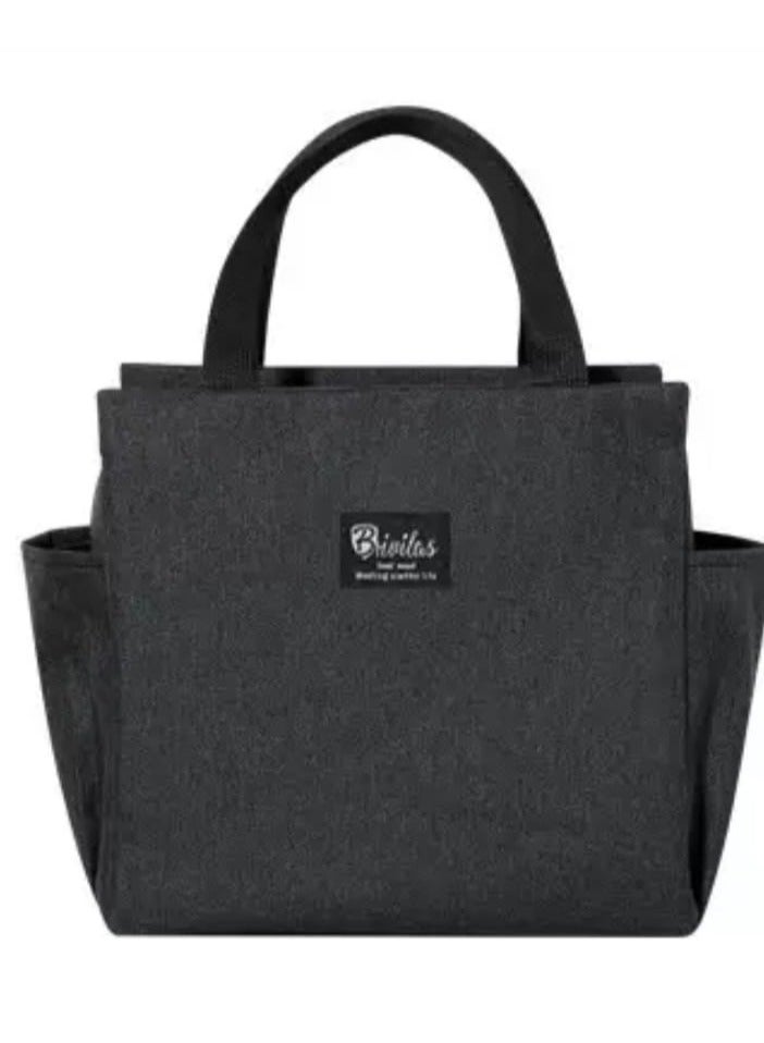Insulated Lunch Bag Multifunctional, Large Capacity with Side Pocket  Wide Opening for Easy Packing & Cleaning  Leakproof with Handles  Hot & Cold Storage for School, Office & Travel 
