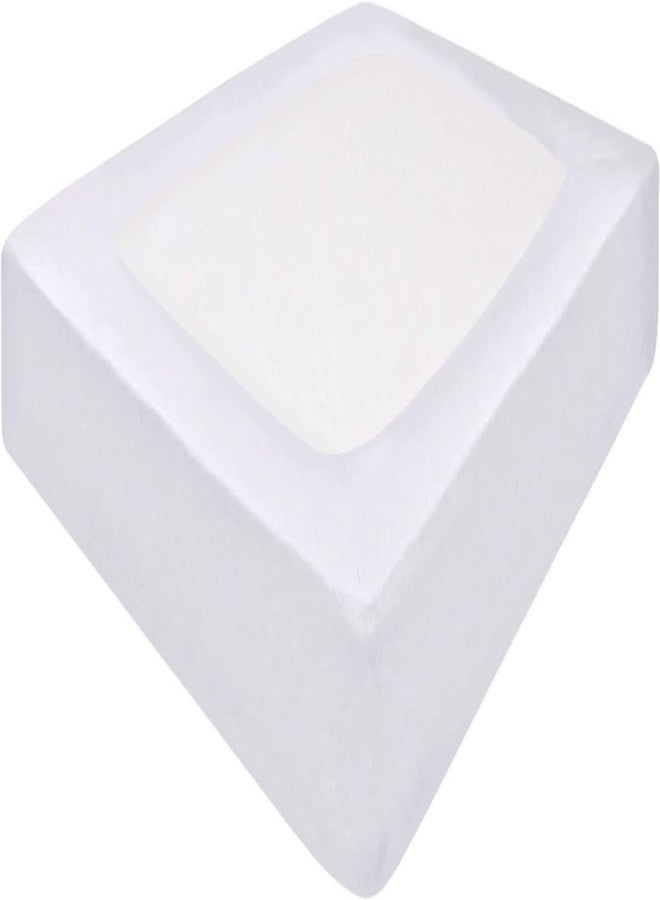 Comfort Beddings غطاء سرير أبيض مقاس كوين - مصنوع من مزيج قطن 100%، مزود بمطاط يلتف حول الجوانب الأربعة، يناسب أسرة مقاس كوين، ناعم، قابل للغسل - بديل لتنورة السرير، غطاء إطار سرير أبيض - Image 1