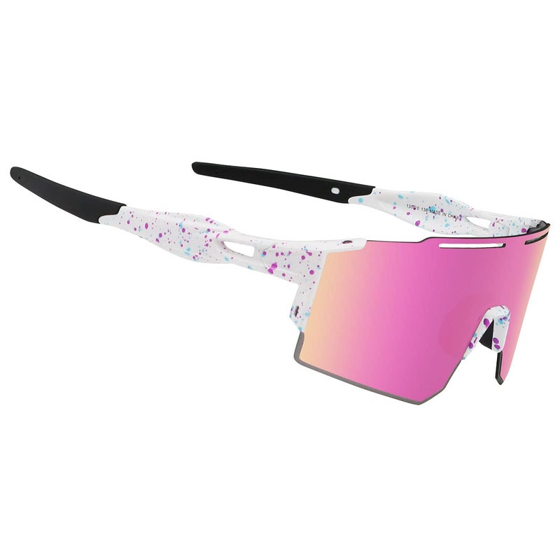 OULAIQI Cycling Sunglasses for Cycling Men Women Baseball Glasses 1 Lens - Image 1