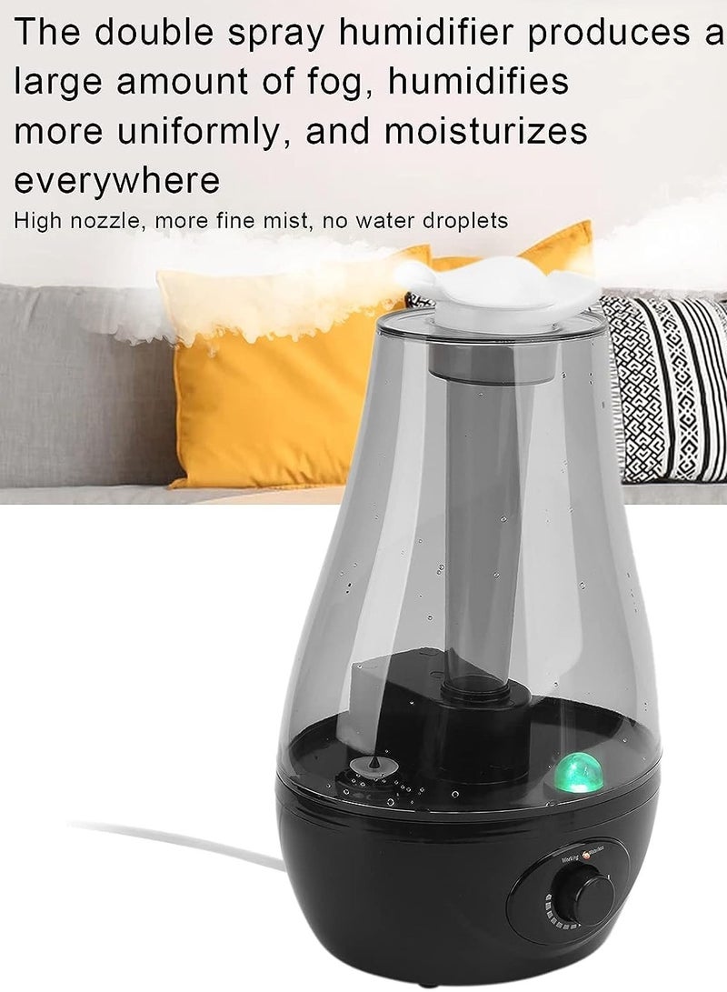 3L Ultrasonic Cool Mist Humidifier, Humidifier, Fragrance, Air Purifier for Bedroom (Black 3L) (3L) - Image 3