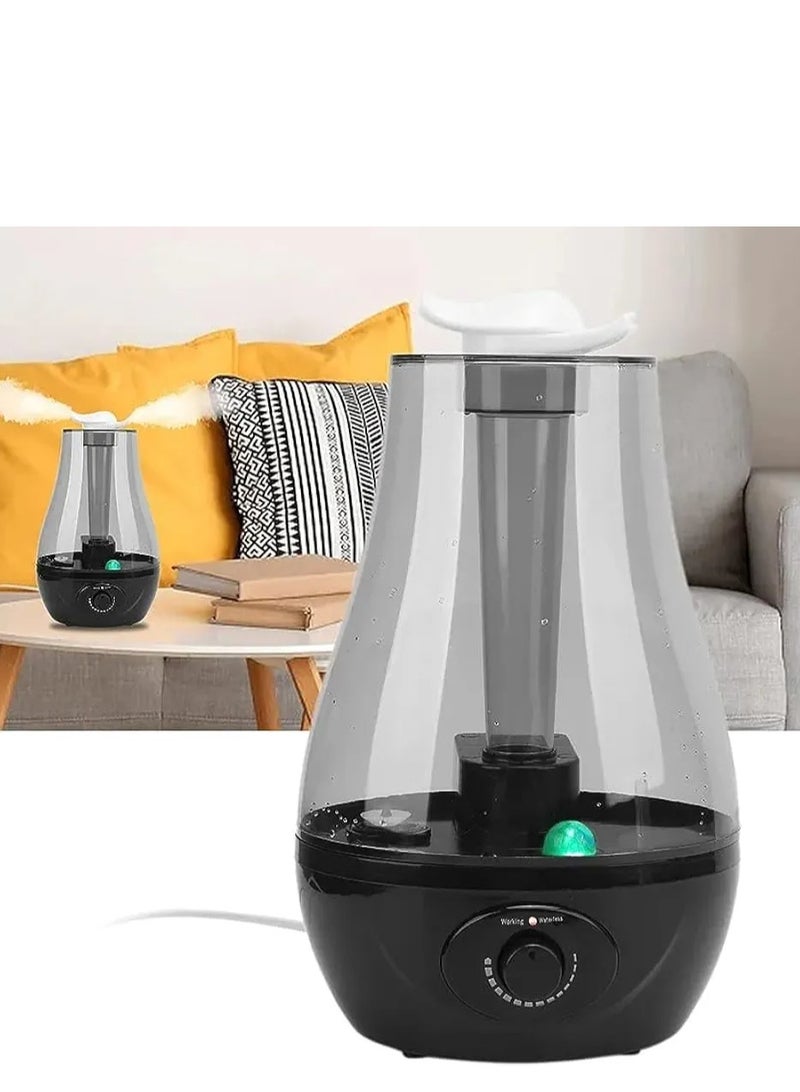 3L Ultrasonic Cool Mist Humidifier, Humidifier, Fragrance, Air Purifier for Bedroom (Black 3L) (3L) - Image 5