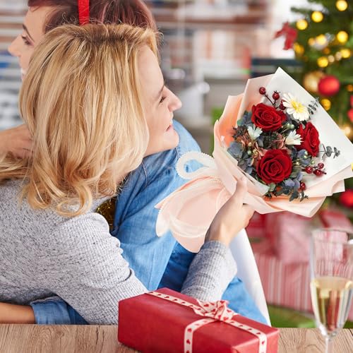 Childom Preserved Flowers for Delivery,Christmas Flowers Gift for Mom,Birthday Gifts for Women,Real Rose Bouquets,Red Rose Flowers for Her,Mom,Wife,Grandma,Sister,Valentines,Mothers Day,Anniversary - Image 2