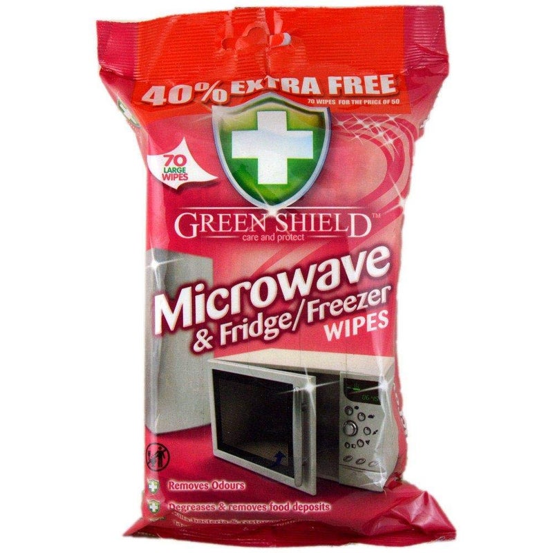 Greenshield Microwave and Fridge Freezer 70 Wipes Pack, 40%Extra free - Image 5
