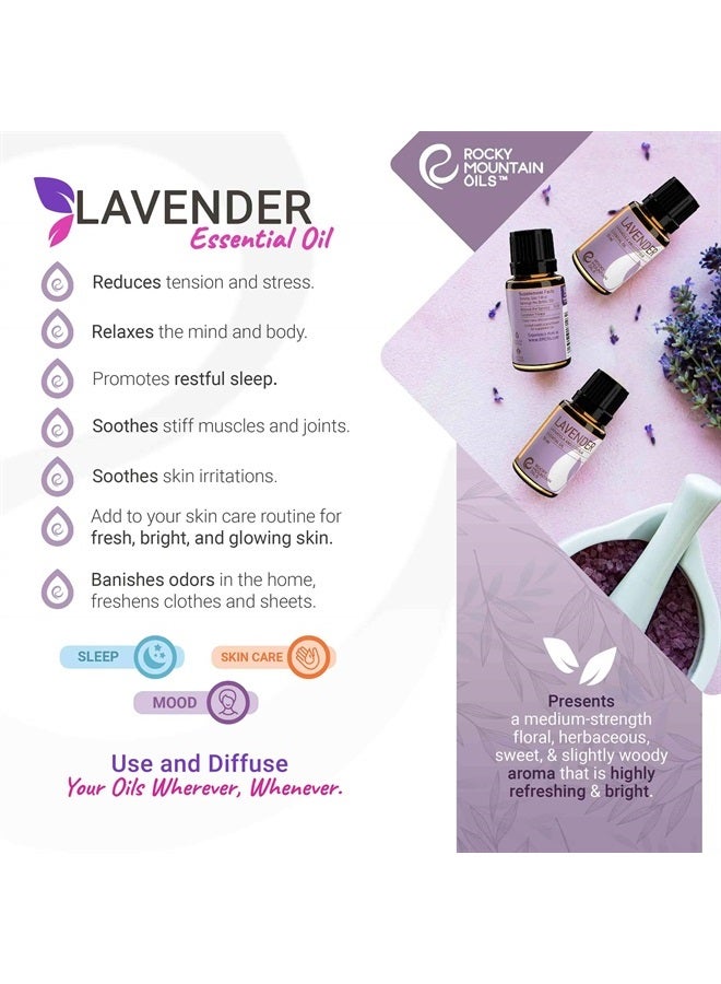 Rocky Mountain Oils Organic Lavender Essential Oil 15ml - Image 4