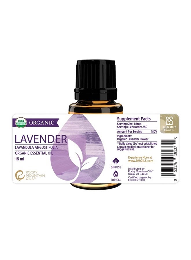 Rocky Mountain Oils Organic Lavender Essential Oil 15ml - Image 2