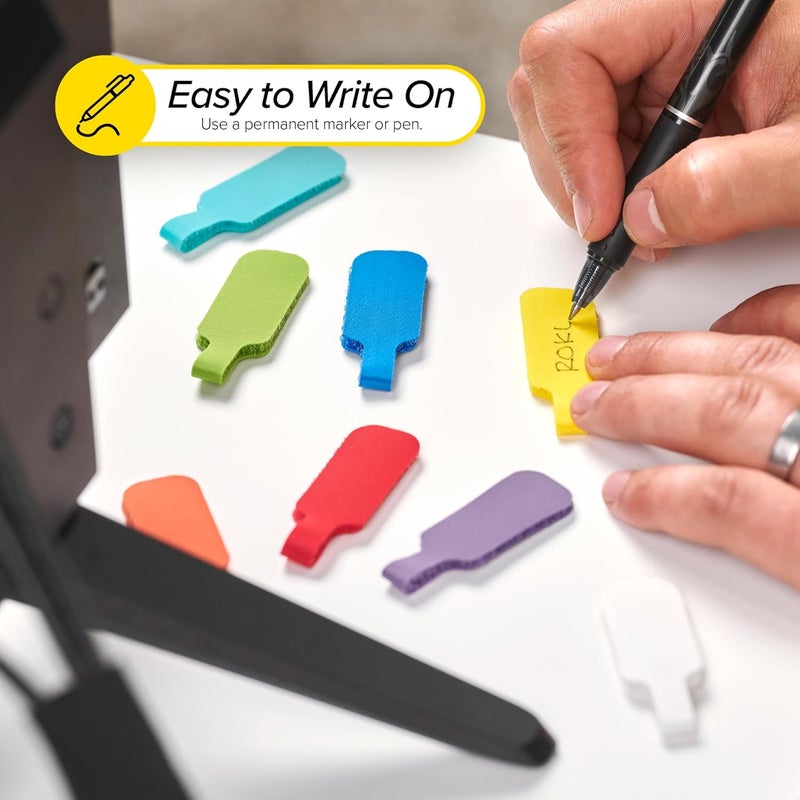 Wrap-It Storage - Cable Labels, Medium, Multi-Color (30-Pack) Write On Cord Tags for Wire Management and Identification - Image 3