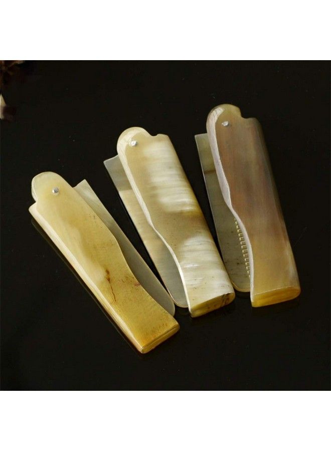 minkissy Pocket Travel Size Comb Folding Comb Ox Horn Comb Hair And Beard Comb Portable Styling Comb Comb For Father Husband Boyfriend - Image 5