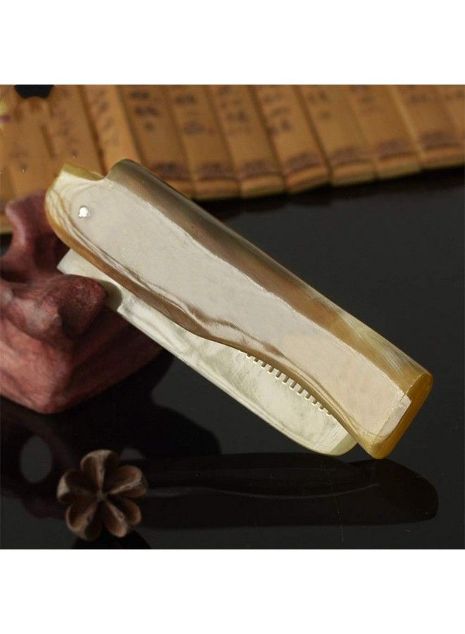 minkissy Pocket Travel Size Comb Folding Comb Ox Horn Comb Hair And Beard Comb Portable Styling Comb Comb For Father Husband Boyfriend - Image 4
