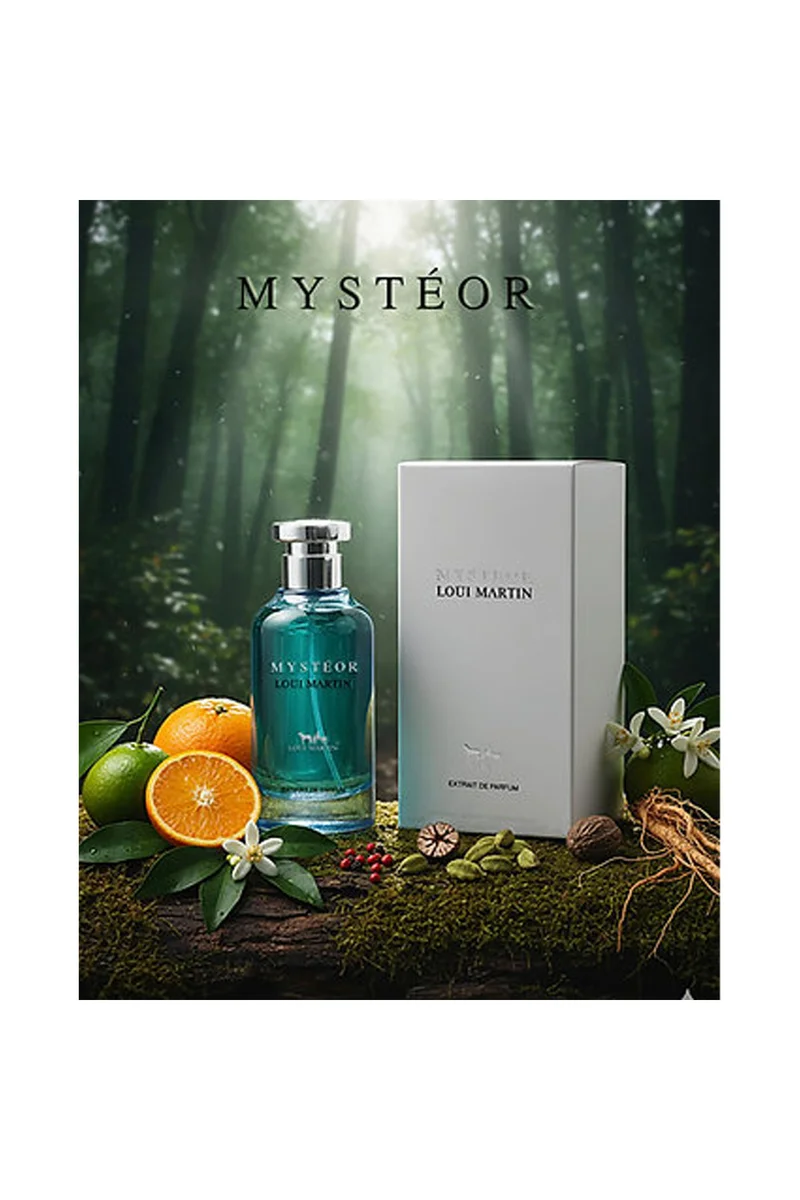 لوي مارتن Mysteor Extrait de Parfum 100ml | Mandarin, Bergamot & Orange | Pink Pepper, Cardamom & Vetiver | Fresh Spicy Fragrance