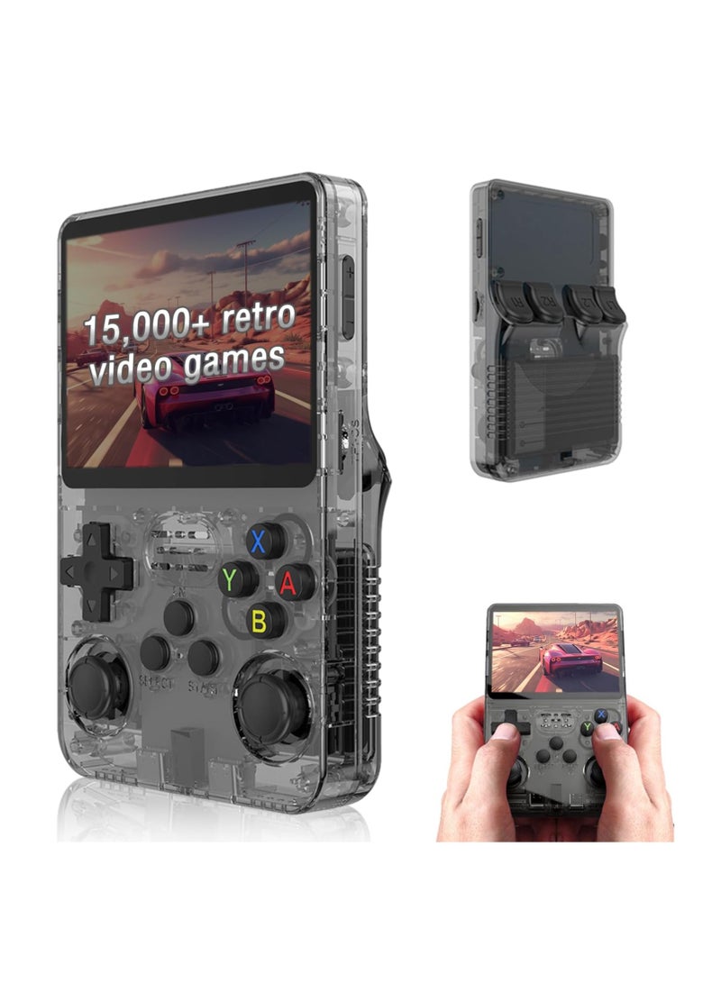 General R36S handheld game console - 3.5 inch IPS screen Linux system retro game console, equipped with 15,000 + classic games 32 + 64G TF card  - Image 1