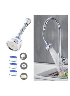 RATSAW Faucet Water Filter 360 Degree Rotating Sink Water Filter Faucet Bathroom Sink Filter with Extension Tube Faucet Filter Tap Splash-Proof Faucet with Filter Elements for Home Kitchen  - Image 1