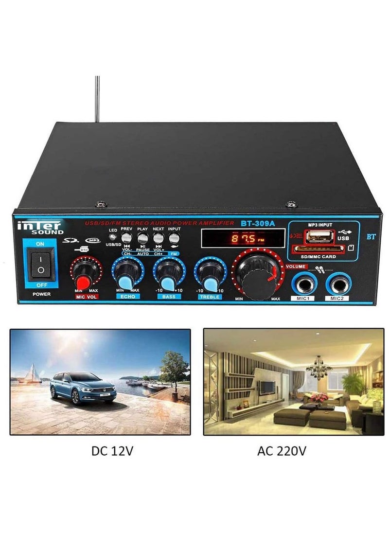 Generic - Amplifier, a speaker that supports Bluetooth, flash, and radio, DG 8, black, from Inter Sound - Image 1